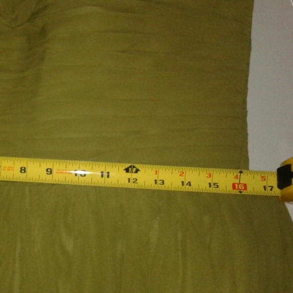 JAEDEN Long Sleeveless Olive Green Formal Prom - Picture 5 of 7